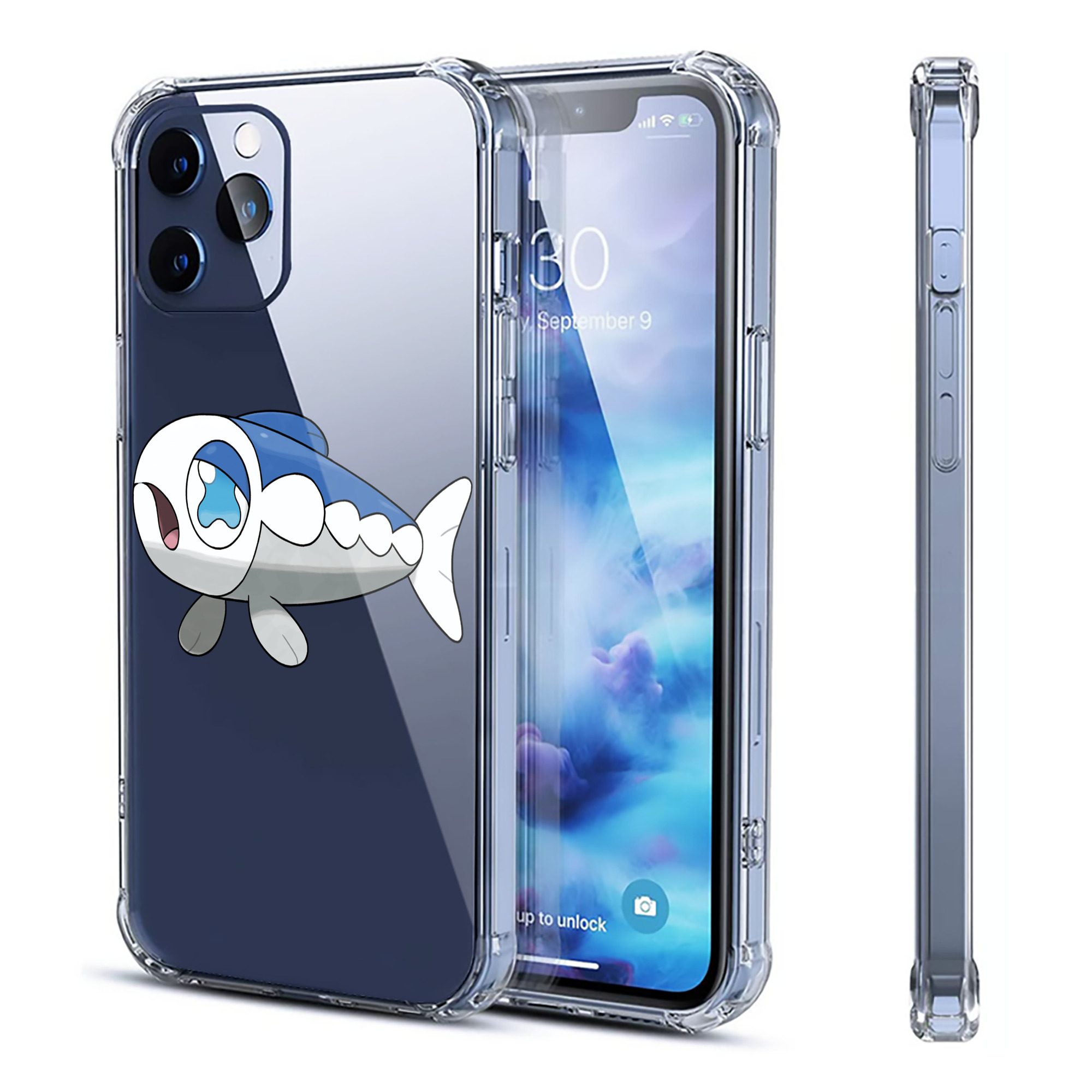 （画像用） ポケットモンスター Pokémon 【iPhone 12シリーズ対応】透明スマホケース（クリアソフトケース）